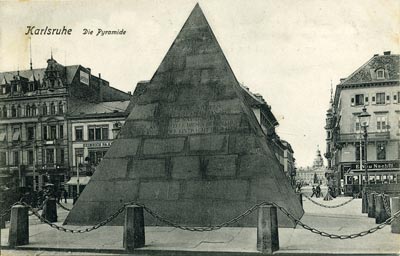 Карлсруэ. Пирамида. Открытка нач. ХХ в. РГБ ИЗО. № 20478-46.